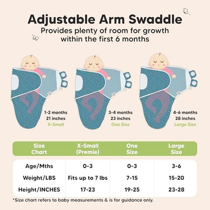 KeaBabies 3-Pack Organic Baby Swaddles for Newborns, Infant, Galaxy, 0-3M