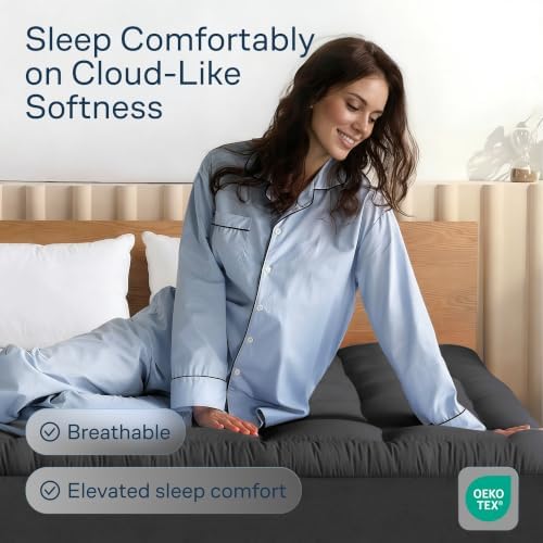 Niagara Sleep Solution 100% Cotton Top Twin XL Mattress Pad, Pillow Top