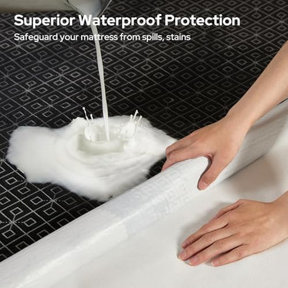 BEDLORE Queen Mattress Protector, Waterproof Noiseless Mattress Cover