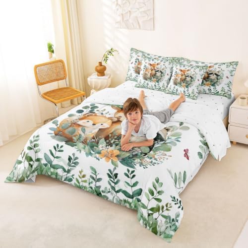 Erosebridal Cartoon Animals 7 Pieces Bedding Set Queen Size