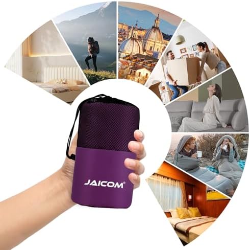 JAICOM Sleeping Bag Liner, Travel Sheets Ultralight Summer Sleeping Bag