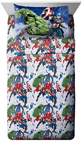 Marvel Avengers Full Size Comforter Set 5 Piece Kids Bedding, Multi