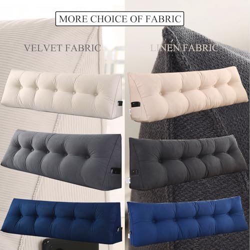 SAMTY Wedge Headboard Pillow Cal King for Bed Sitting Up, Back Pillow