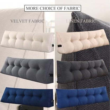 SAMTY Wedge Headboard Pillow Cal King for Bed Sitting Up, Back Pillow