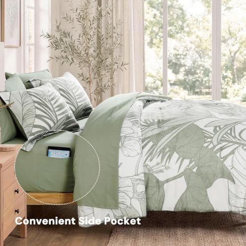 Full Size Comforter Sets - 7 Pieces Jungle Bed in a Bag Full Bedding Set