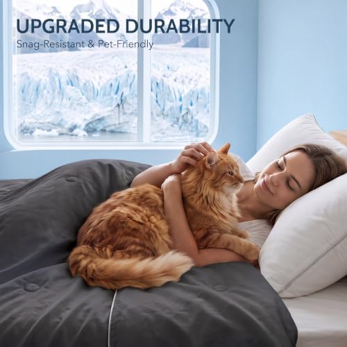 Cooling Comforter King/Cali King Size with Japanese Double-Sided Cold Tech