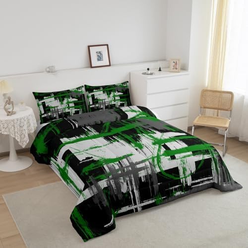 Feelyou Striped Comforter Set Queen Size Kids Boys Girls Bedding