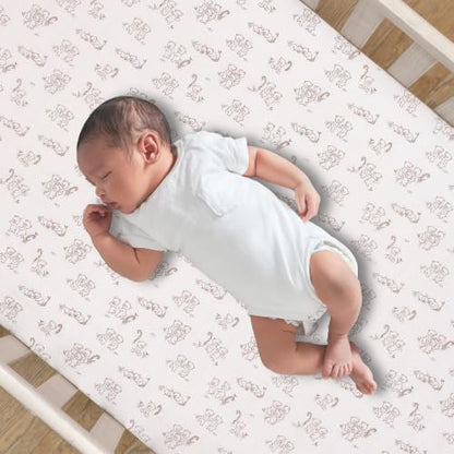 Lambs & Ivy Blue Patchwork Bears 3-Piece Nursery Baby Crib Bedding Set