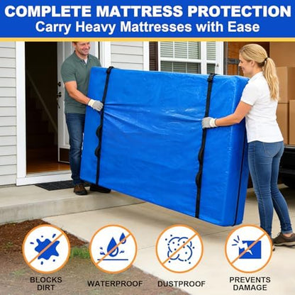 TICONN Mattress Bags for Moving, Heavy Duty Mattress Cover Storage Bag