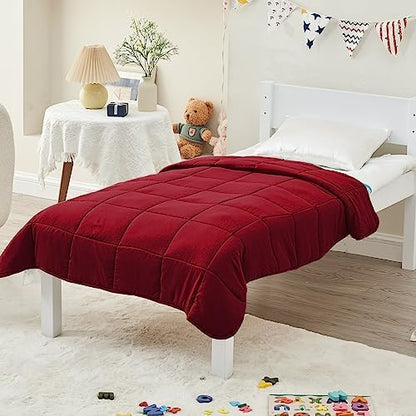 yescool Weighted Throw Blanket 7lbs, 41" x 60", Red