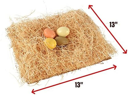 PRECISION PET Chicken Nesting Pads by Petmate – 13” x 13” Premium Chicken Bedding Fit Most Nesting Boxes – 40 Pack,Beige, Made in USA