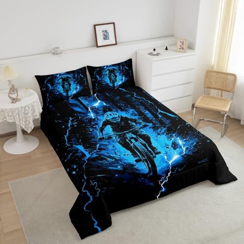 Feelyou Dirt Bike Kids Bedding Set Boys Girls Twin Size