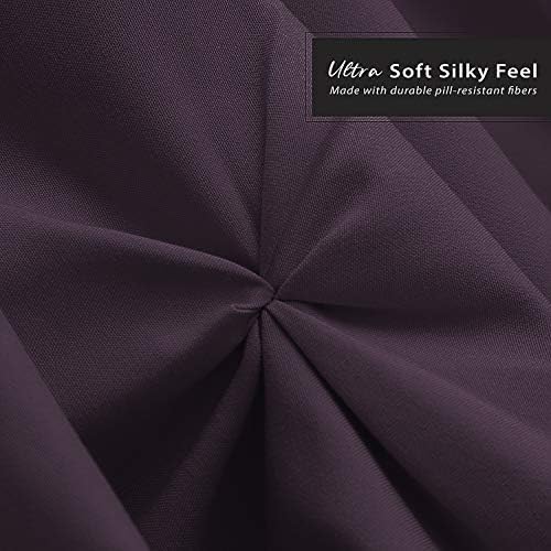 Nestl Purple Bed Skirt Cal King Size, Pinch Pleat Cal King Bed Skirt, 14" Inch Drop Cal King Bedskirt, Hotel Quality Purple Bed Skirts, Microfiber Bedskirt for Cal King Bed, Purple Cal King Bed Skirt