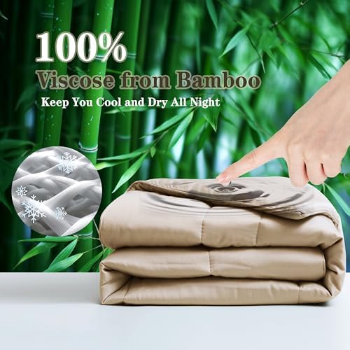 Bamboo Viscose Summer Comforter/Blanket Twin Size, 68 x 90 Inches