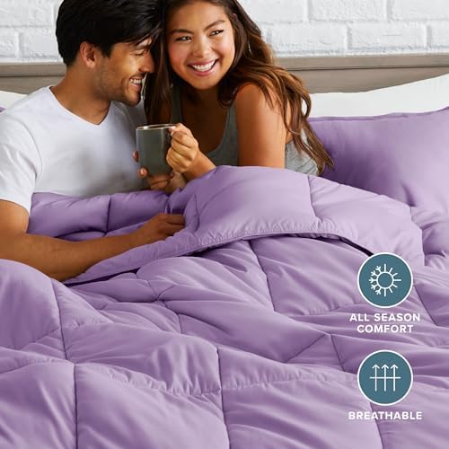 Bare Home Full Comforter Set - 1800 Ultra Soft (Full, Lavender)