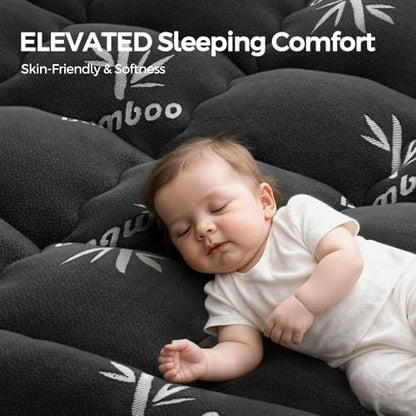 SakuraHome Queen Size Mattress Topper,Extra Thick Pillow Top Mattress Pad