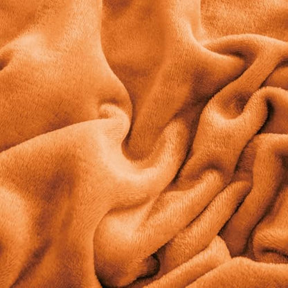 BEDELITE Flannel Sheets King Size, Burnt Orange, 4 Pieces