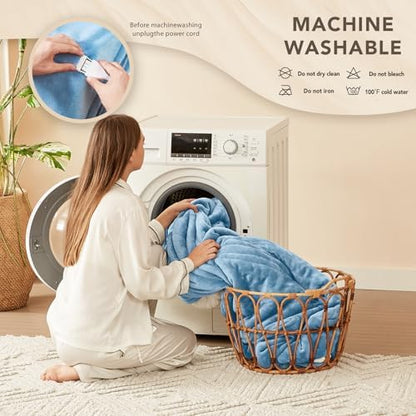 Homemate Heated Electric Blanket King Size 100"x 90" Heating Blanket
