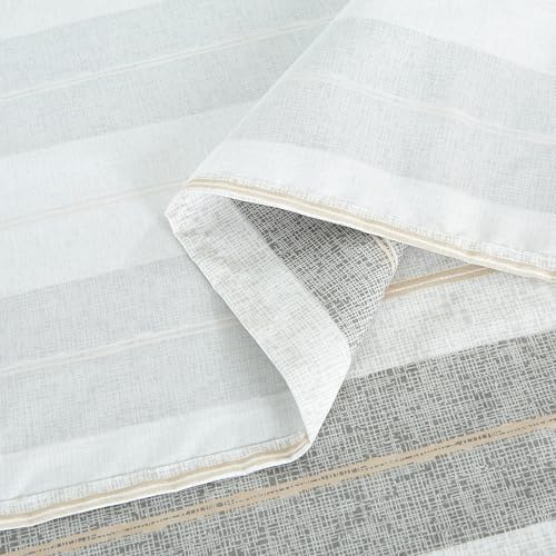 Chezmoi Collection 3-Piece Lodge Textured Striped Sheet Set Twin - Multicolor Gray Tan Stripe Printed Brushed Microfiber Lightweight Breathable Deep Pocket Bed Sheets