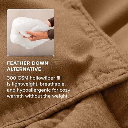 Bare Home Comforter Set - 1800 Ultra Soft (Twin/Twin XL, Caramel)