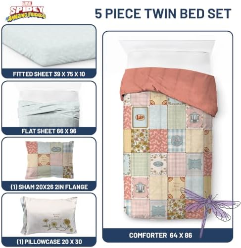 Gilmore Girls Twin Comforter Set 5 Piece Soft Bedding for Girls, Multi