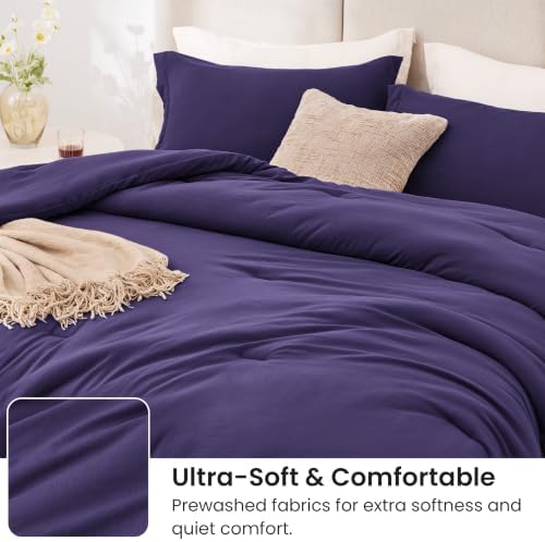 Love's cabin Purple Twin/Twin XL Comforter Set, 2-Piece Prewashed Bed Set