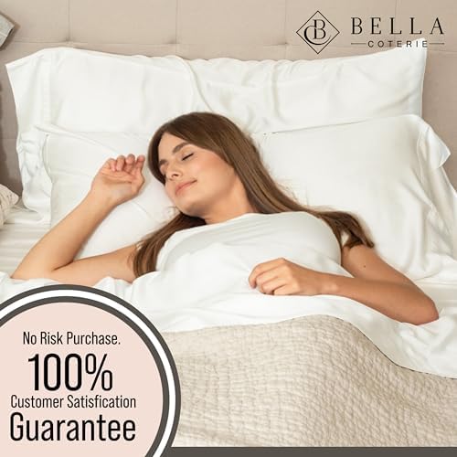 Bella Coterie | Luxury Bamboo Viscose Split King Size Fitted Sheet Only