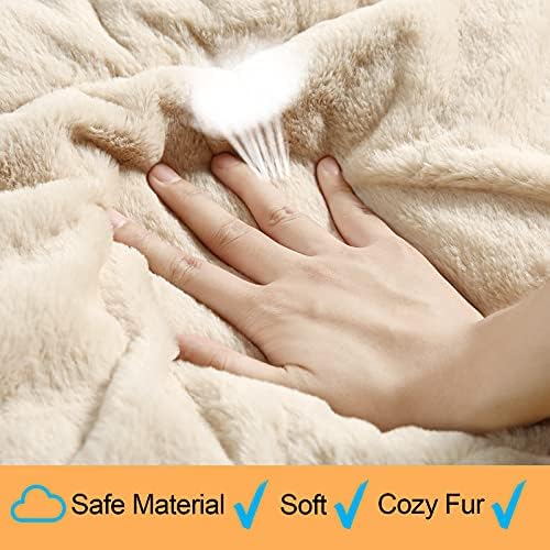Dog Crate Pad Washable Dog Bed for Crate Small Cozy Mat 24-Inch Cream