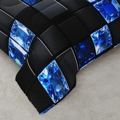QOOMO Modern Geometric Kids Comforter Set Queen Size