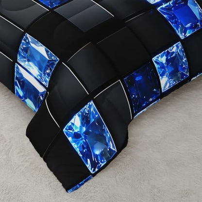 QOOMO Modern Geometric Kids Comforter Set Full Size