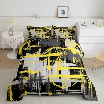 Feelyou Striped Comforter Set King Size Kids Boys Girls Bedding
