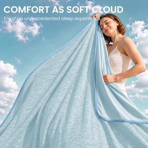 Topcee Cooling Blanket Throw 50"x70" for Hot Sleepers Summer Blanket