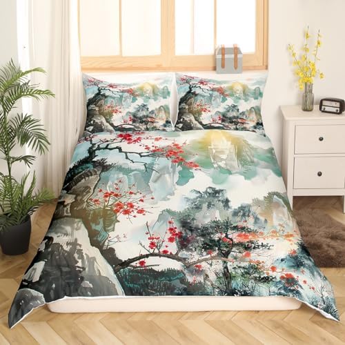 Feelyou Japanese Style Duvet Cover Full Size Boys Girls Teens
