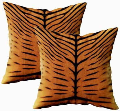 TOMWISH Tiger Stripe Texture Print Throw Pillow Covers 26x26 in Set of 2
