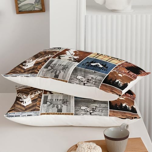 QOOMO Hunting Deer Kids Comforter Set Twin Size