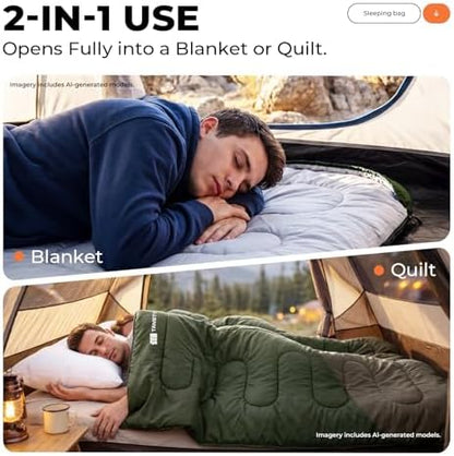Sleeping Bags for Adults,Compact Lightweight Backpacking Sleeping Bag with Compression Sack for Youth, Camping Essentials Gearfor Hiking Travel Climbing Outdoor&Indoor Use