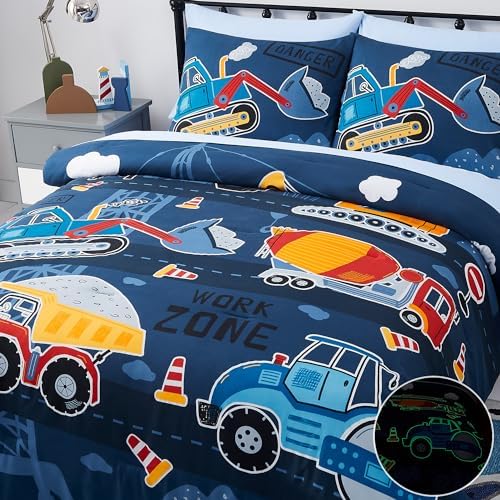 Full Size Comforter Sets for Boys - 7 Pieces Truck Full Size Bedding Set