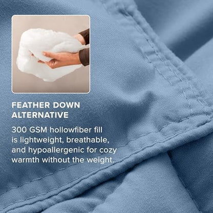Bare Home Comforter Set - 1800 Ultra Soft (Cal King, Coronet Blue)