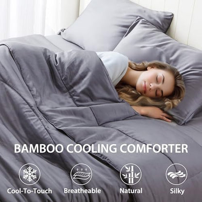 Bamboo Viscose Summer Comforter/Blanket Queen Size, 90 x 90 Inches