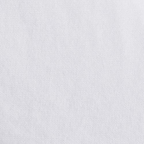 Amazon Basics Breathable, Stretchy 100% Cotton Jersey 3-Piece Bed Sheet Set, Includes Flat and Fitted Sheets, Pillowcase, Twin, White (Pack of 2)