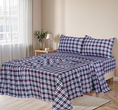RUVANTI Flannel Sheets Full Size, Noel