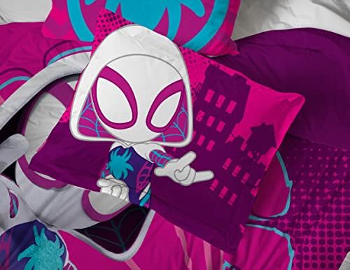 Spidey & His Amazing Friends Ghost Spider Gwen 5 Piece Twin Comforter Set
