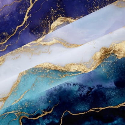 CCoutueChen Marble Comforter Set Queen Size Blue Purple Watercolor Marble Bedding Set 3 Pieces Modern Aesthetic Bedding Women Men Soft Lightweight Comforter for All Season,2 Pillowcases