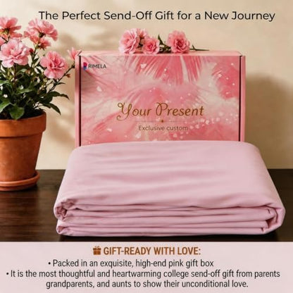 College Dorm Bed Skirt Twin XL 42" Drop, Slit Corner Bedskirt, Dusty Pink