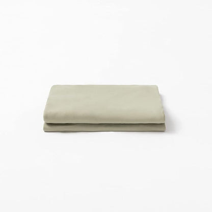 2-Pack Stretch Pillow Cases - Jersey Knit & Envelope Closure Pillowcases with Ultra Soft T-Shirt Like Polyester Blend - Suitable for Queen or Standard Size Set of 2, Sage Green