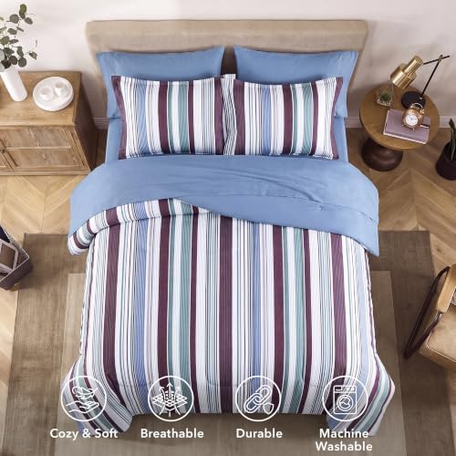 Monbix Twin XL Comforter Set-5 Pieces Soft Bed in a Bag Twin Bedding Sets
