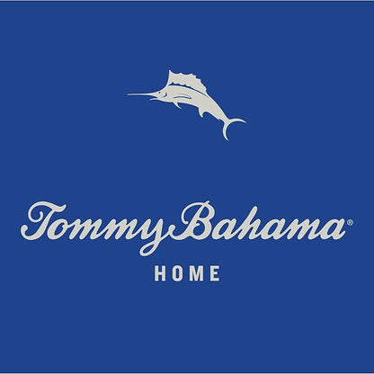 Tommy Bahama - Queen Quilt Set, Reversible Cotton Bedding with Matching Shams, Breathable Bedding Set for All Seasons (Southern Breeze Dark Blue, Queen)