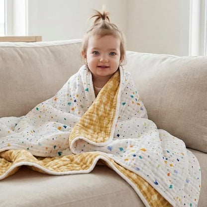 aden + anais Essentials Cotton Muslin Dream Blanket, Perfect for Babies, Infants and Toddlers, Crib Blanket, Nursery Essential, Kite Parade