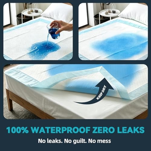 AAY Extra Large 40"x36" Disposable Underpads for Incontinence, 100 Count