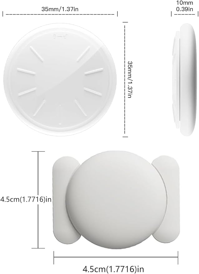 GPS Tracker for Vehicles,Mini Hidden Car Tracker with Magnetic Case,Car GPS Tracking Device Work with Apple Find My (iOS Only),No Monthly Fee GPS Tracker for Car,Vehicles,Luggage,Assets (White,1PCS)